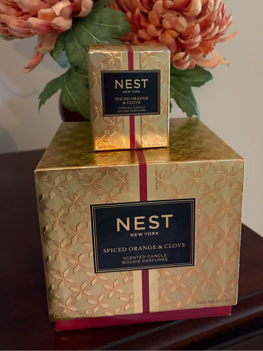NWT NEST New York Spiced Orange & Clove 21.1oz 3 wick and 2oz. Candle bundle